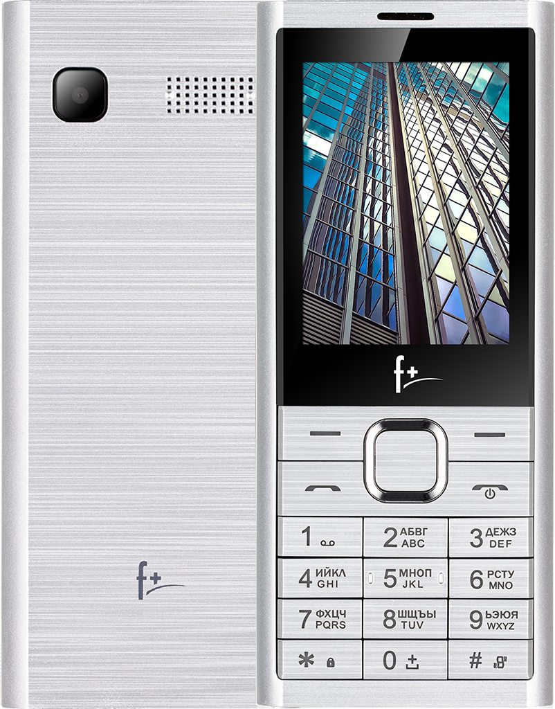 Кнопочный телефон F+ B241 Silver