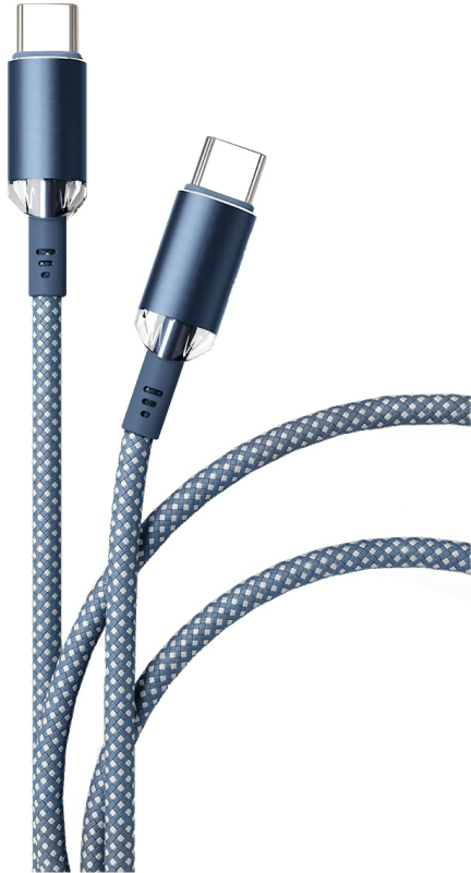 Кабель VLP Diamond Cable USB-C to USB-C 1.2m Dark Blue