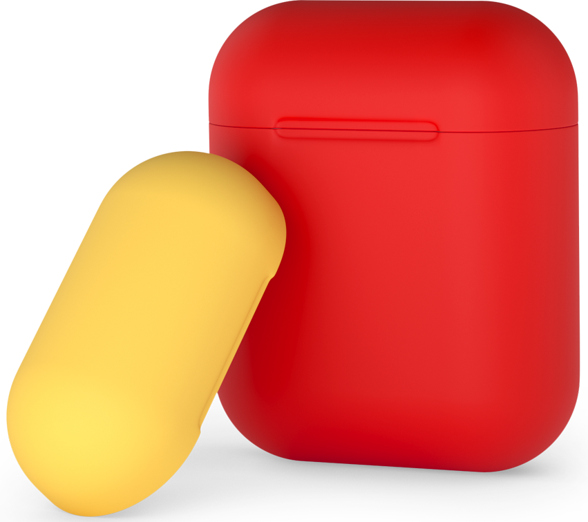 Чехол Deppa для Apple AirPods Red/Yellow