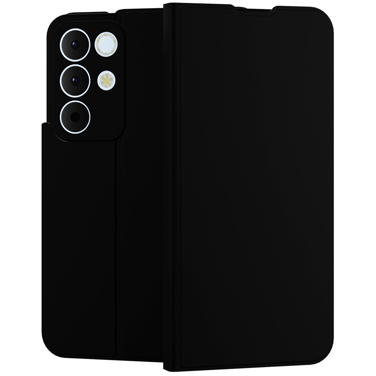 Чехол-книжка Krutoff Magnet Book для realme C85 Чёрный