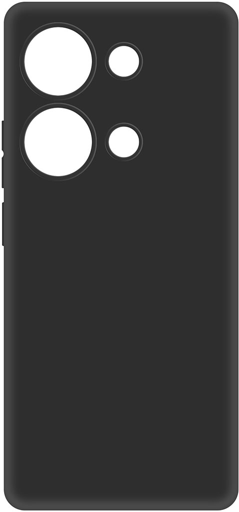 для Xiaomi Redmi Note 13 Pro 4G/POCO M6 Pro 4G Black чехол df для poco m6 pro 4g xiaomi redmi note 13 pro 4g с магнитом и кольцом black poarmor 03