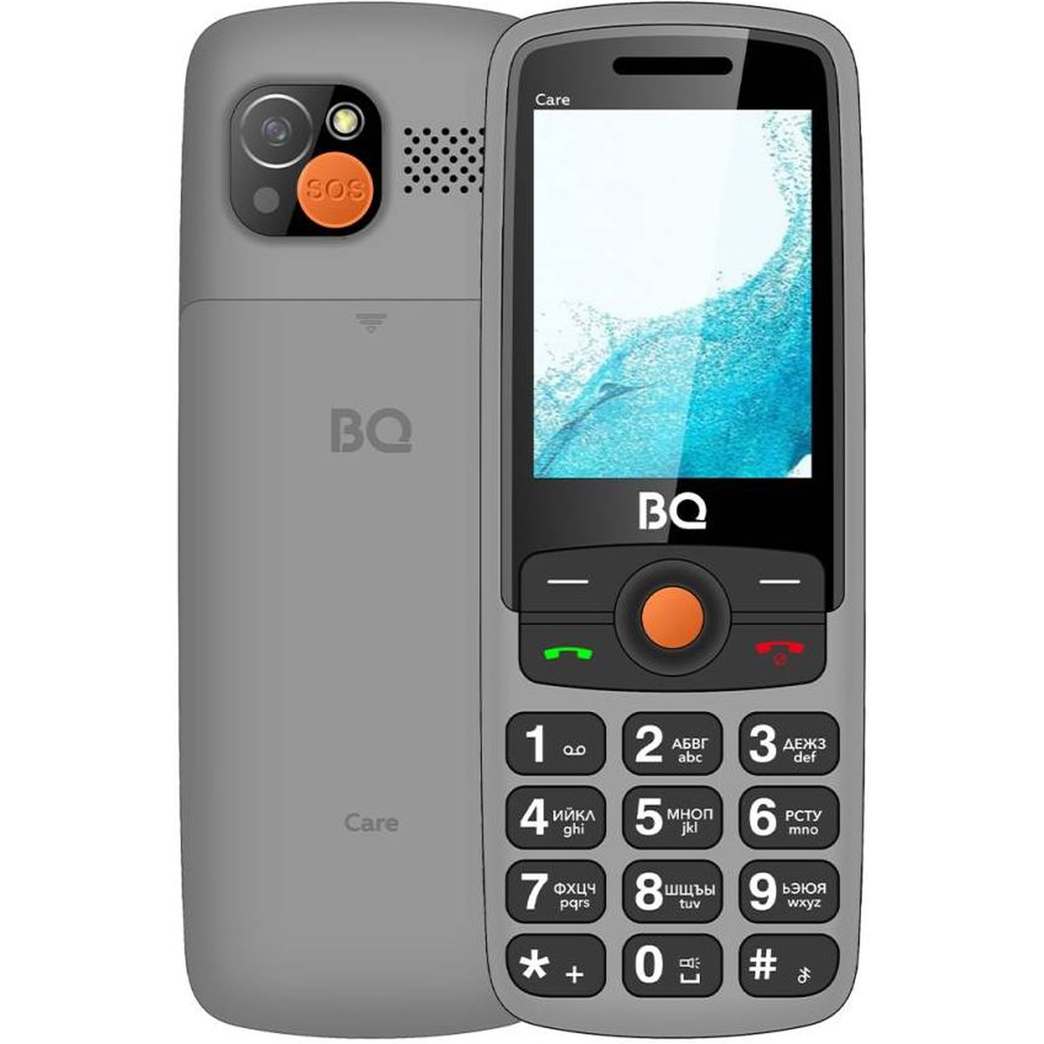 Мобильный телефон BQ 2459 Сare Серый
