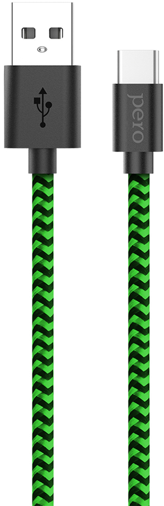 Кабель Pero DC-04 USB to USB-C 1m Green 490₽