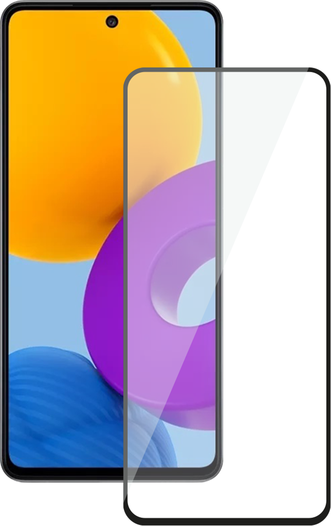 Full Glue для Samsung Galaxy M52 0.33mm Black 2 шт tablet закаленное стекло экран защитная крышка для alcatel onetouch pop 7 полный охват защита от царапин противоударная экран