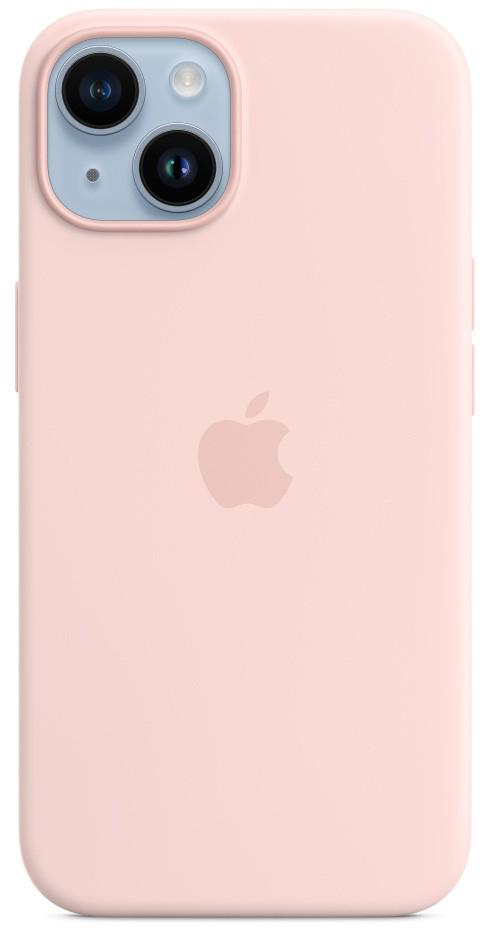 Silicone Case with MagSafe для iPhone 14 Chalk Pink