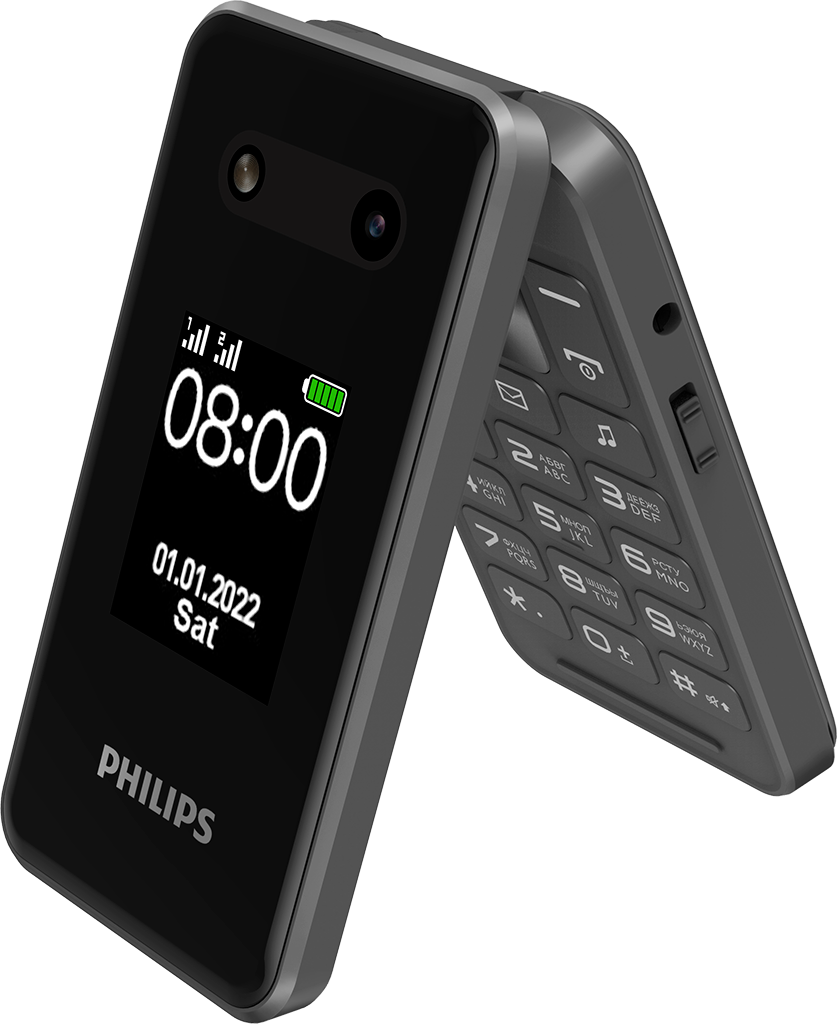 Xenium E2602 Dark Gray телефон philips xenium e2602 2 sim синий