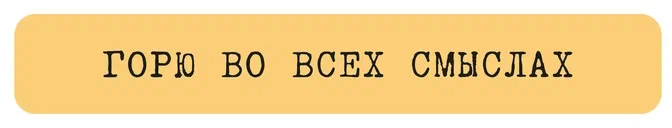 Наклейка VLP 3D «Горю во всех смыслах»