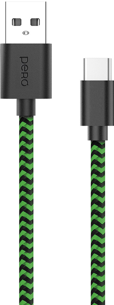 Кабель Pero DC-04 USB to USB-C 2m Green 590₽