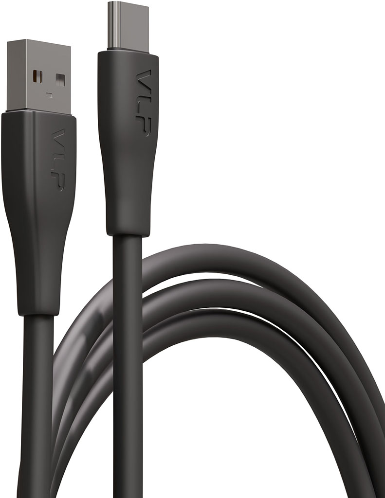 Кабель VLP Lite Color Line USB USB-С 1 м 3 А Чёрный 690₽