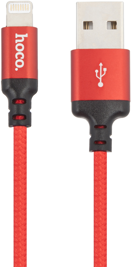 Кабель Hoco X14 USB to Apple Lightning 1m Red кабель hoco x58 airy usb lightning 1m white 6931474744500