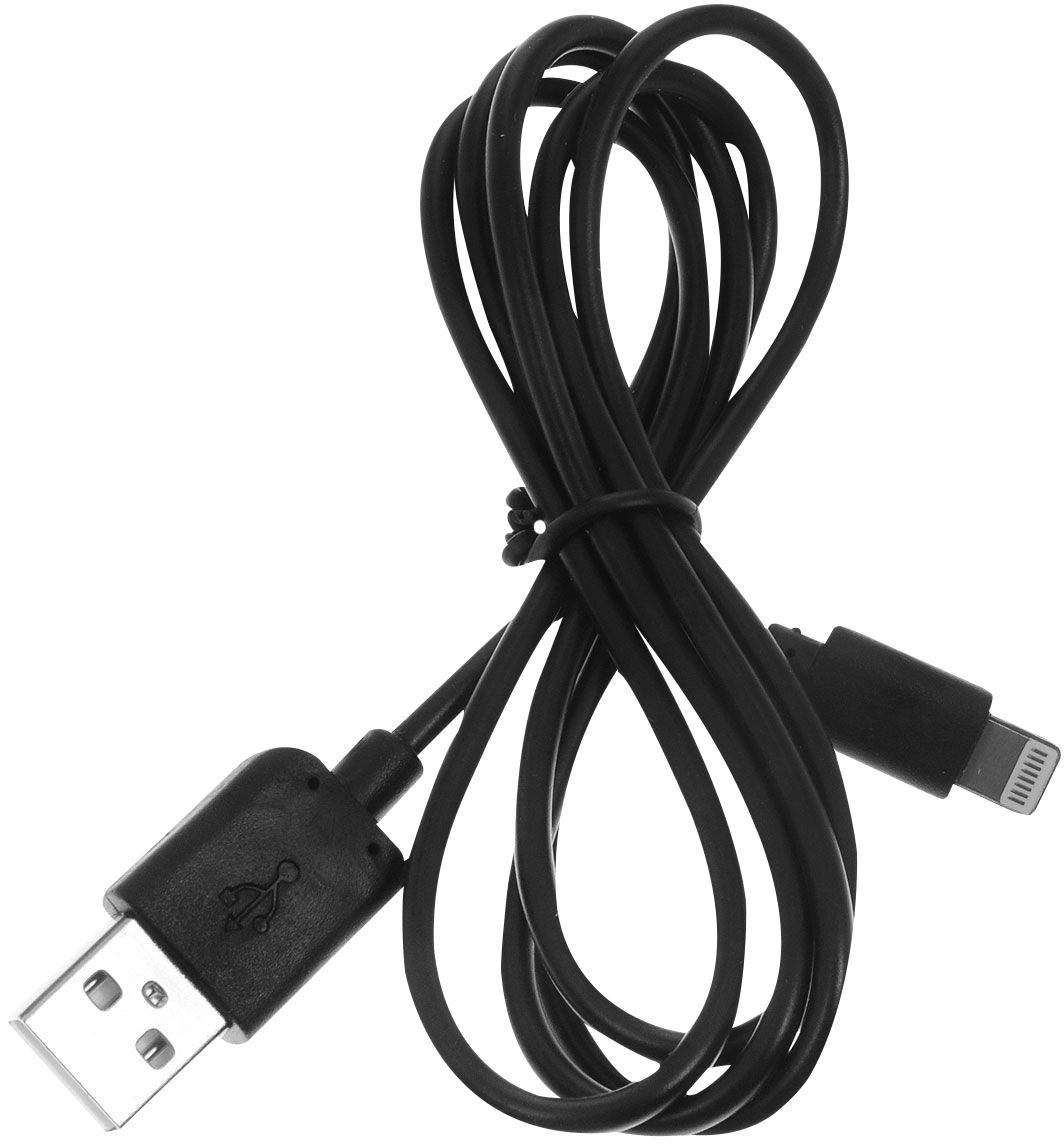 USB – Apple Lighting Black