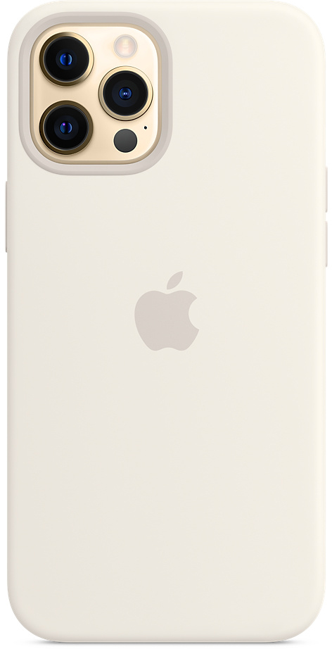 Чехол Apple Silicone Case with MagSafe для iPhone 12 Pro Max Белый