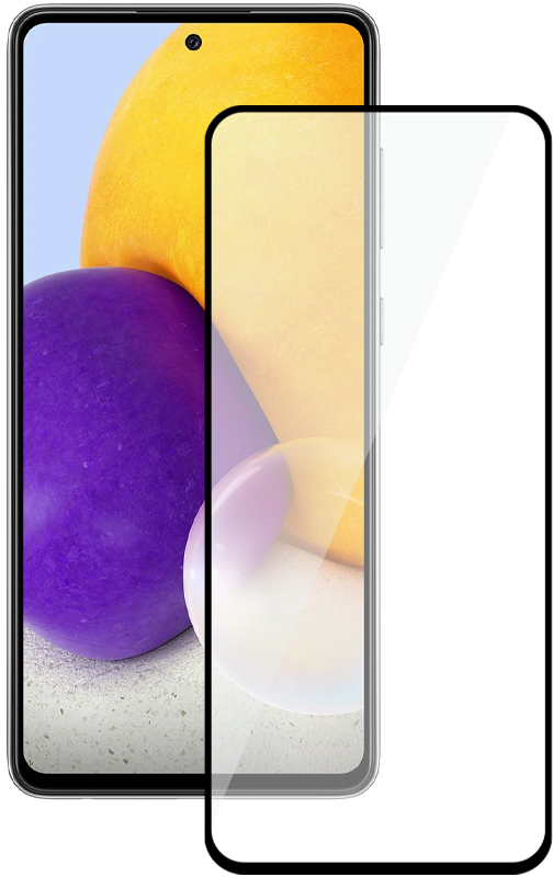 Full Glue для Samsung Galaxy A73 5G 0.3mm Black гидрогелевая пленка для oppo a73 5g оппо a73 5g на заднюю крышку с вырезом под камеру матовая