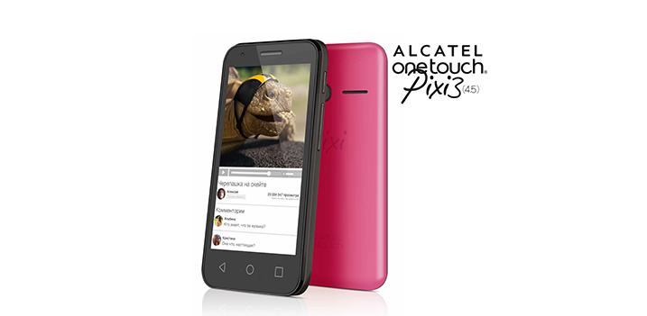 4G - смартфон ALCATEL ONETOUCH PIXI3(4.5) за 3990 ₽ в комплекте с пакетом услуг на 2 месяца