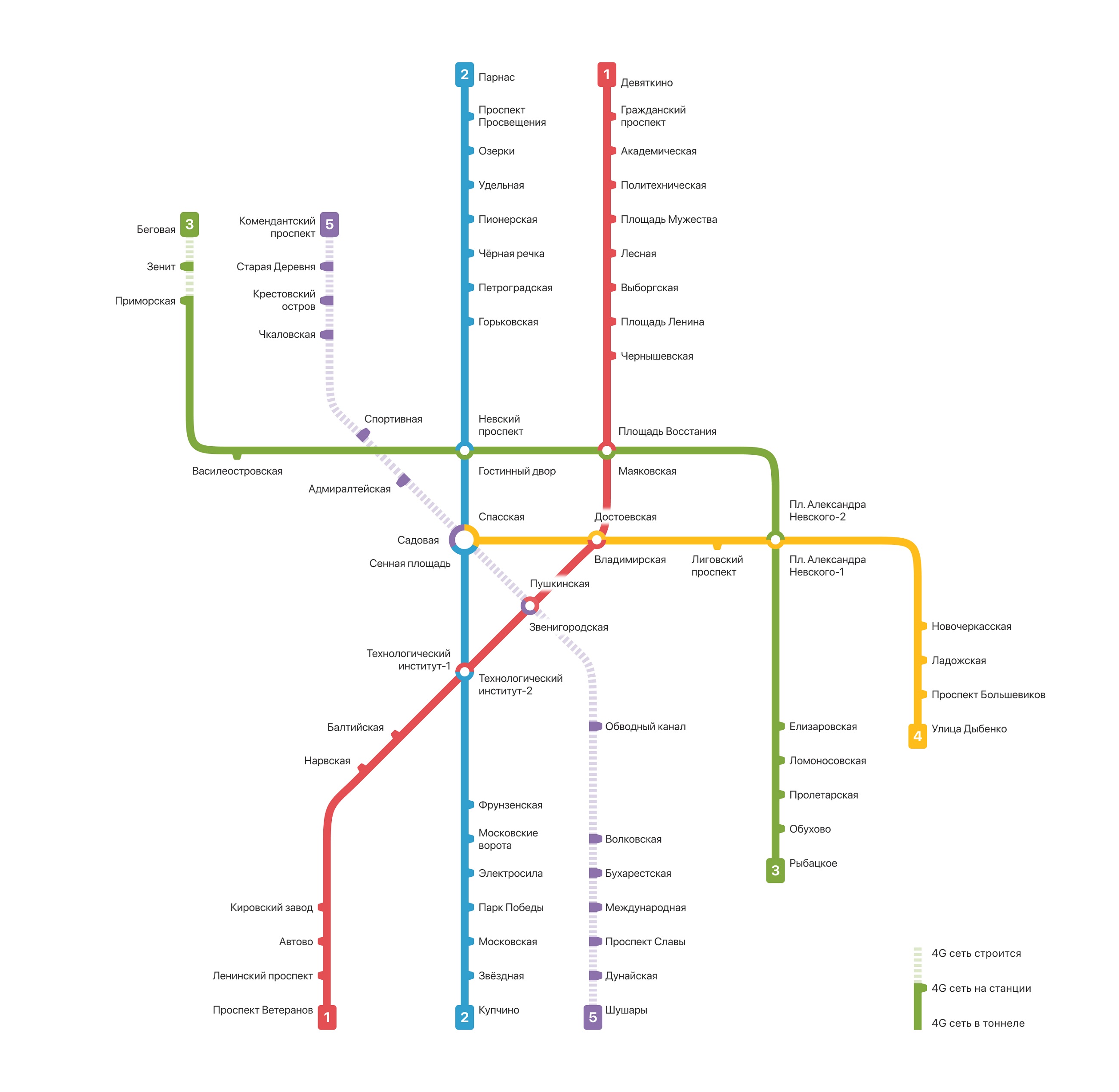 Быстрый 4G-интернет в метро — Кудрово