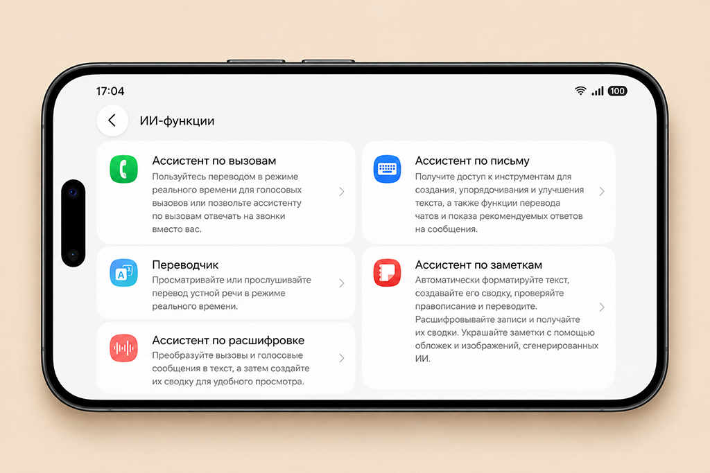 Apple Intelligence на iPhone